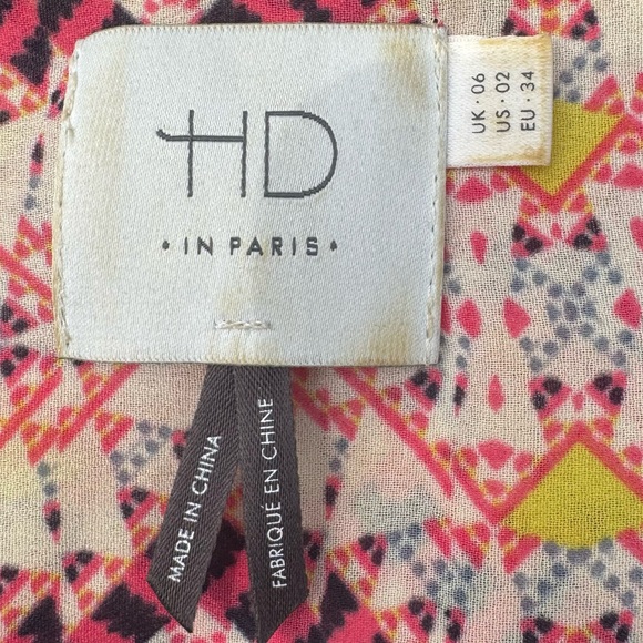 Anthropologie HD in Paris Red and Pink Blouse / 2 / Excellent condition - Picture 15 of 17